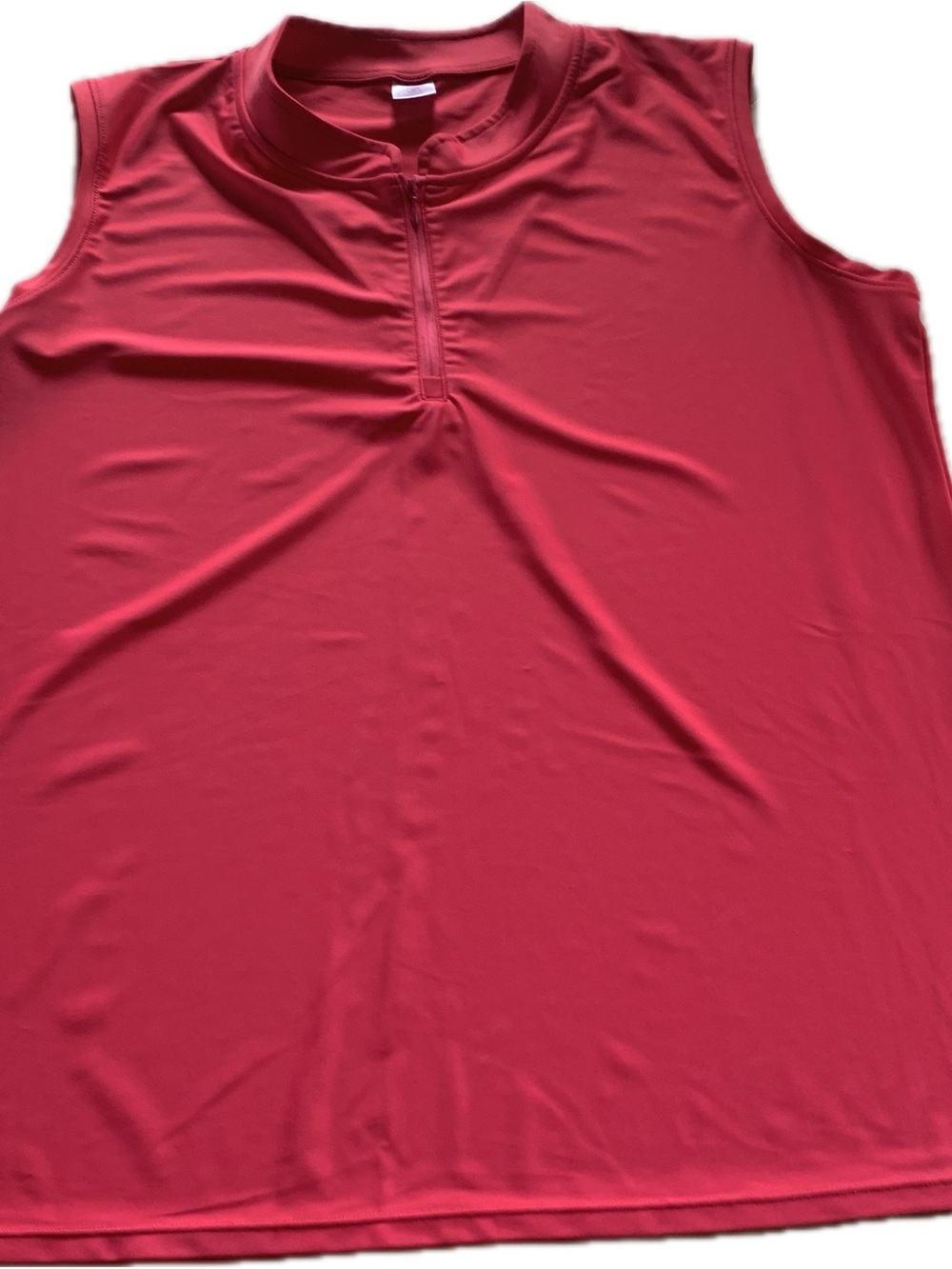 Skort Obsession Hot Pink Sleeveless Golf Shirt 1/4 Zip Top Ladies XL